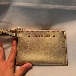 Michael Kors Gold Wristlet